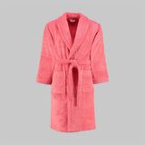 Sarev Soho Pembe %100 Pamuk Large Beden Bornoz