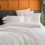 Sarev Supra Fancy Poplin V1 Çift Kişilik 200x220 cm Ekru Nevresim Takımı