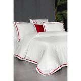 Sarev T-Republic Beyaz 100.YIL Özel Çift Kişilik %100 Pamuk Saten 300 Tc Nevresim Takımı - 200 x 220 cm