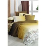 Sarev Terry Sarı Çift Kişilik %100 Pamuk Fancy Poplin Nevresim Takımı - 200 x 220 cm