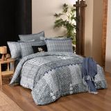 Sarev Vio Çift Kişilik %100 Pamuk Flanel (Pazen) Nevresim Takımı - 001-Renkli - 200 x 220 cm