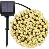 Sarfex Güneş Enerji Solar 100 Ledli 12 Metre Gün Işığı Bahçe Aydınlatma Dekorasyon Güneş Enerjili LED Sarı - Beyaz