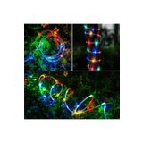 SARFEX Solar Güneş Enerjili 10 Metre Neon Şerit Rgb Işık Flexible Dış Mekan Su Geçirmez Bahçe Aydınlatması