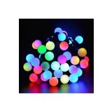 SARFEX STORE Boncuk Top Led Işık Rgb Fişli Yanıp Sönen 5 Metre 28 Top Yılbaşı Doğum Günü Parti Dekor Ağaç Süsleme