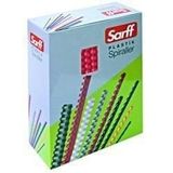 SARFF 16mm PLASTİK SPİRAL MAVİ 100'LÜ (90-120syf)