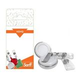 Sarff 2 Adet Yuvarlak Kancalı Lüx Beyaz Yoyo Blister
