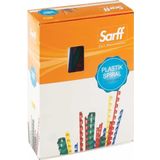 Sarff 25 mm 50 Adet Kırmızı Delux Plastik Spiral