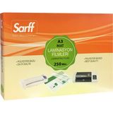 Sarff 250MIC A3 Laminasyon Filmi (50 Adet) Mat Yüzey ile Belgelerinizi Koruyun