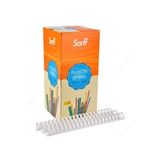 Sarff 28 mm 50 Adet Beyaz Plastik Spiral
