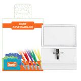 Sarff 5 Adet İğneli Klipsli PVC Kokart Blister