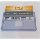 Sarff 54x86 mm Ehliyet Kart Koruma Kabı PVC Özellikli Kimliklere Uygun