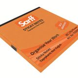Sarff 75x75 mm 80 Yaprak Neon Turuncu Yapışkanlı Not Kağıdı