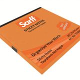 Sarff 75x75mm Fosforlu Turuncu Not Kağıdı 80yp