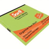 Sarff 75x75mm Fosforlu Yeşil Not Kağıdı 80yp