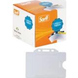 Sarff Dik Yaka Kartı Poşeti 7,5X9,5 Cm Beyaz 100 Lü (1 Paket 100 Adet)