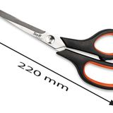 Sarff Easy Grip Kauçuk Plastik Saplı 22cm Ofis Makası