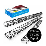 Sarff JBI 7.9 mm Karo Tel 45-60 Yaprak Kapasiteli 100'lü Spiral
