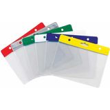 Sarff Kart Kabı Şeffaf 7.5X9.5 Beyaz Şerit Yatay - 10 Adet