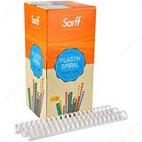 Sarff Plastik Spiral 38 Mm Beyaz 50 Li (1 Paket 50 Adet)