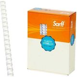 Sarff Plastik Spiral Delux 18 mm 100'lü Beyaz Fonksiyonel Ofis Malzemesi