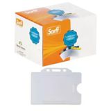 Sarff Yatay Yaka Kartı Poşeti 7,5X9,5 Cm Beyaz 100 Lü (1 Paket 100 Adet)