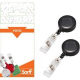 Sarff Yoyo Klipsli Ekonomik Yuvarlak Siyah (25 Li Paket)15311046