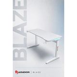 Sarftech 120X60X74 cm Rgb LED Işıklı Oyuncu Masası - Karbon Fiber Kaplama, Metal Ayaklı Profesyonel Oyuncu ve Çalışma Bilgisayar Masası