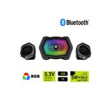 Sarftech 2+1 5W+3Wx2 Rgb Gaming Wireless Bluetooth Hoparlör 2+1 Ses Sistemi Gaming Hoparlör