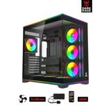 Sarftech Darkrage Siyah 700W 80Plus 7x120mm Fanlı ARGB Tuş + Kontrolcülü Gaming Oyuncu Bilgisayar Kasası