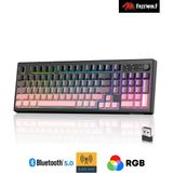 Sarftech Freewolf K100 102 Tuş Rgb Mebran Kablosuz Bt+2.4ghz Triple Mod Gaming Oyuncu Klavyesi