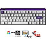 Sarftech K68 Pro V3 Kablolu Mekanik Oyuncu Klavyesi Hottswapp Red Switch App Türkçe Q Gaming Beyaz Klavye