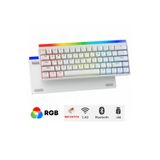 Sarftech K68PRO Türkçe Q Beyaz 68 Tuş Rgb Mekanik Hot Swap App Uygulamalı Red Switch Gaming Oyuncu Klavyesi