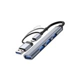 Sarftech Metal USB Çoklayıcı, USB - 4 USB Girişli USB Çoğaltıcı, Type c USB Hub USB 3.0 4-Port Hub