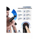 Sarftech Mini Şarjlı Masaj Tabancası 4 Başlıklı 3 Kademeli Type-C Taşınabilir Kas Gevşetici Masaj Aleti