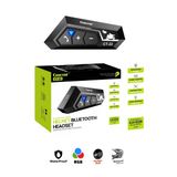 Sarftech Rgb Su Geçirmez IPX8 Bluetooth V5.4 Motosiklet Kask Kulaklık İnterkom S-C22