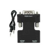 Sarftech Ses Destekli Hdmi To Vga Kablo Çevirici Dönüştürücü HDMI to VGA