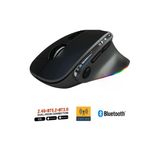 Sarftech Siyah Kablosuz Ergonomik Zarif Tasarım Rgb Dual Moude 2.4Ghz+Bt5.0 Ofis Ve Gaming Oyuncu Faresi