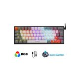 Sarftech Siyah Rgb Full Mekanik %60 Blue Switch Gaming Klavye Rgb Işıklı Kablolu Q Klavye