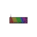 Sarftech T60 Kırmızı Switch Rgb Klavye Kablolu Gaming Oyuncu Klavyesi - Siyah