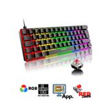 Sarftech T60 Siyah Rgb Uygulamalı Kırmızı Red Switch Gaming Klavye Rgb Kablolu Gaming Oyuncu Klavyesi