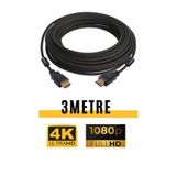 Sarftech Ultra Hd 4K Hdmı Kablosu 3Metre Yüksek Hızlı Hı-Speed 3.0 Çift Kat 1.Sınıf Örgülü Hdmı Kablo