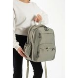 Sargınlar 45X34X22 Unisex Çok Bölmeli Laptop Bölmeli Seyahat Sırt Çantası – Suya Dayanıklı – Valiz A - Açık Gri