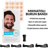 SarHemen Mıknatıslı Burun Bandı Spor ve Uyku Için - Manyetik Nefes Açıcı, Horlama Azaltıcı