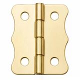 Sarı 100 Adet Papatya Menteşe Düz 36X24 Mm - Dekoratif Çerçeve Fener Sandık Kutu Menteşesi