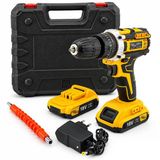 Sarı 1850 Rpm Stanlıy-Cordless 18W Şarjlı Matkap Seti Çantalı Yedek Batarya Ats1402 (4741)