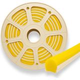 Sarı 6mm Ikinci Nesil Silikon Neon LED Şerit Kılıfı 5 Metre Difüzör Tüp (Led Hariç) - Çok Renkli