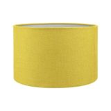 Sarı Abajur Başlığı Kumaş Silindir Çap 30 Cm A862 Sarı