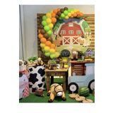 Sarı-Açık Yeşil-Turuncu-Çikolata Kahve Renk Balon Zinciri 70 Adet+5 mt balon zinciri