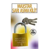 Sarı Asma Kilit 50 Mm 3 Anahtarlı