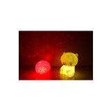 Sarı Ayıcık ve Yansımalı Kızıl Küre sevimli ayıcık damla silikon top led gece lambası